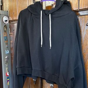 GAP Black Cropped Hoodie